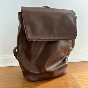 Matt + Nat Vegan Leather Backpack, Brown